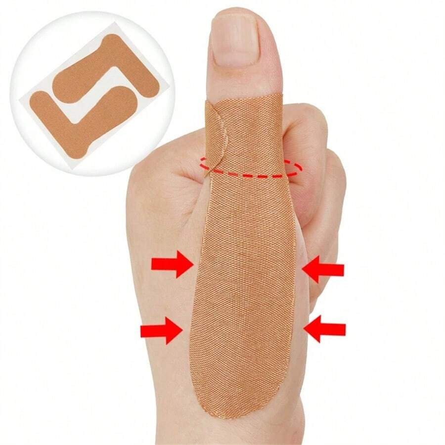4/8/14/20 piezas Protectores de dedos del pie unisex, Cintas de fijación de la articulación del pulgar, Almohadillas protectoras para juanetes, Adecuado para verano, invierno, primavera, otoño - Multicolor - Ver 1