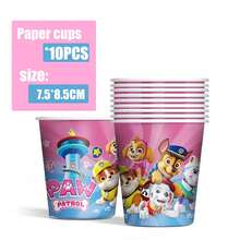 81Pcs Paw Patrol Party Supplies, Paw Patrol Team Tableware, Paper Plates, Paper Cups, Tablecloths, Decorative Balls, Cake Inserts