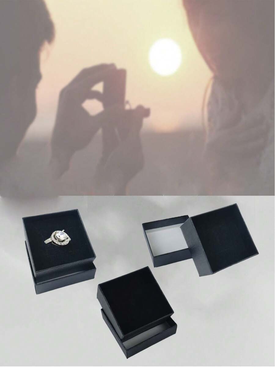 12 piezas Caja para aretes, Caja para aretes de botón y anillos, Caja de papel en stock para exhibición de joyas, Accesorios y caja de empaque de joyas para organización y almacenamiento de mujeres, Esenciales de viaje, Regreso a la escuela, Almacenamiento de dormitorio, Decoración de otoño