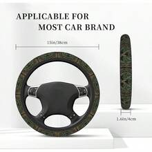 DTree And Life In Norse Steering Wheel Cover With 2 Car Coasters Non Slip Neoprene For Women Men Universal 15 Inch Stylish And Practical Set7001 - 4 - View 5