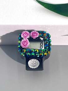 全新花卉水钻计数器，适用于高尔夫、计分、编织和运动 - 手持式、便携式、无需电池、轻巧设计