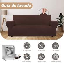 3PC Juego de Protector Cubre Sala Elástico Strech Fit.Juego de 3 Fundas Cubre Sala de Alta Calidad, Tejido Jacquard Elástico y Resistente, Diseño Elegante y Moderno para Sofás de 3 Piezas, Fácil Lavado y Mantenimiento, Protector de Sofá Duradero, Aporta Estilo y Comodidad a tu Sala, Fundas con Ajuste Perfecto y Adaptable a Diversos Modelos de Sofás, Protector Anti Manchas, Resistente al Desgaste y al Paso del Tiempo, Ideal para Hogares con Niños o Mascotas, Funda para Sofá de Fácil Instalación y Cuidado, Disponible en Varios Colores.Juego Completo: Incluye Protectores de Sofá de 1, 2 y 3 plazas.Juego de sofá de 3 piezas, funda de sofá, funda de sillón, funda de sofá doble elástica, funda de muebles antideslizante suave lavable, asiento individual (90-130 cm) asiento doble (140-170 cm) tres asientos (180-230 cm) ,Para proteger su muebles. - marrón café - Ver 5