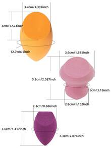 Real Techniques Miracle Complexion Assorted Beauty Sponges Makeup Blender, For Blending & Sculpting, Full Coverage, Professional Makeup Tool, Cruelty Free, Vegan, Latex Free, 6 Piece Sponge Set - Orange - View 8