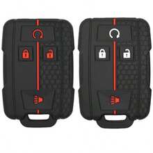 D2PCS Silicone 4Button Smart Key Fob Cover Compatible With 20142019  Colorado Sierado Suburban Tahoe And GMC Canyon Sierra Yukon Car Key Fob Case For Replacement Or Spare7001 - như hình ảnh - Xem 7