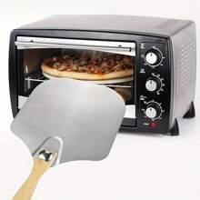 TAIMASI Premium Pizza Stone Set - Large Thermal Shock Resistant Baking Stone For Oven & Grill | Includes Peel Paddle & Cutter - Essential For: • Labor Day Backyard Cooking • Thanksgiving Holiday Baking • Christmas Gift For Home Chefs • New Year's Culinary Resolutions - Black - View 3