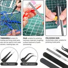 13pcs/19pcs/29pcs Model Building Tool Kit, DIY Model Assembly Auxiliary Tool Set, Modeler's Basic Tool Craft Kit, Suitable For Toy Model Building, Architectural Model, Toy Car Model Construction Tool Set - Multicolor - View 11