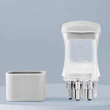 1 aplicator portabil pentru medicamente pentru scalp cu bilă de masaj, dozator de lichide pentru tratamentul părului