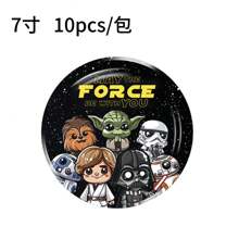 Star Wars 61pcs Star Wars White Warrior Disposable Paper Plates, Party Supplies, Disposable Party Plates, Birthday Parties, Party Decoration Gifts, Star Wars Party Supplies, Including Plates, Napkins, Party Decoration Tablecloths, Birthday Party Decorations