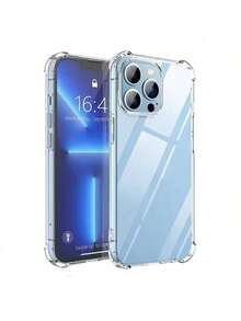 适用于三星 Galaxy S25 Ultra S24 Ultra S23 Ultra S22 S21 FE A05 A06 A16 A26 A36 A56 A14 A24 A34 A54 A15 A25 A35 A55 水晶透明防震手机壳软 TPU 保险杠防刮保护套防水防摔 - 無色 - 查看 8