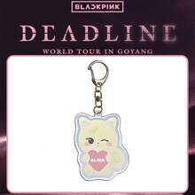 Black-Pink/Kpop Keychain, Rabbit Keychain Pendant, Party Favors, Bag Charm, Denim Keyring, Water Bottle Charm, Home Decor, Cute Animal Keychain, Surprise Gift For Friends, Birthday Gift, Christmas Gift, Party Favors - Multicolor - View 7