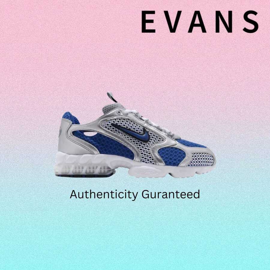 NIke Air Zoom Spiridon Cage 2 'Varsity Royal' CJ1288-002 Men Fashion Sneakers New Vintage-Spring Summer-Inspired Running Shoes, Shock-Absorbing Comfort, Gym To Streetwear-Back To School - Royal Blue - View 1