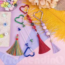 10pcs New DIY Jewelry Accessories Silicone Beads, Metal Beads, Keychain Buckle, Craft Toys For DIY Jewelry Making - Multicolor - View 4