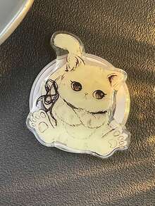 1个可爱蝴蝶结猫咪造型磁性手机支架，强力吸附，通用尺寸（适用于磁性手机壳） - 彩色 - 查看 19