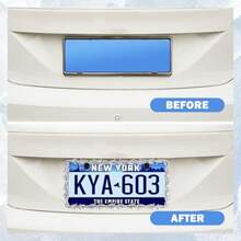 D2PCS Car License Plate Frames With Thorns ExterioPersonalized License Plate Frame With Bolts Caps For Cars Decor Unique Car Accories Licenses Plates Cover7001 - Bạc - Xem 5