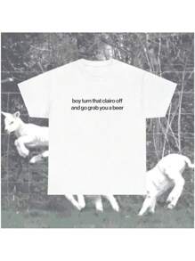 Maglietta divertente Clairo – Ragazzo, spegni quel Clairo e prenditi una birra, Maglietta meme, Vestibilità classica – Alternativa unisex, Top sciocco, Maglietta grafica unisex in cotone