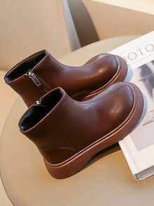 Children's Soft Bottom Anti-Slip Boots, British Style, Spring/Autumn New, Lightweight Anti-Slip Boots For Toddler Boys & Girls