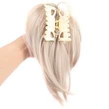 Synthetic Claw Clip In Ponytail Hair Extensions Diy Hairpiece Hair Bun Fake Blonde Hair False Pigtail For Women