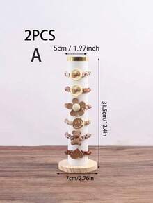 1个/2个装竖式头带、手镯、手表、珠宝展示架，女士礼品 - 彩色 - 查看 20