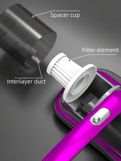 1pc Dust Mite Remover, Stofzuiger Cleaner, held Mattress Super Suction Low Noise, Washable Filter, Deep Cleaning, Cordless Wireless Effectively Cleans Bed, Sofa, Pet Hair Carpet, Cleaning Dusting Supplies view 7