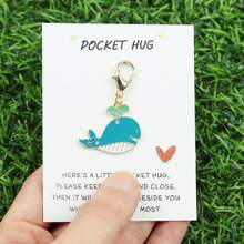 1pc/4pcs/5pcs/10pcs Ocean Themed Hugging Cards, Ocean Keychains, Ocean Thank You Cards, Shark, Manta Ray, Seahorse, Whale, Starfish, Shell Pendant Decorations For Wallet, Backpack, Car Keys, Best Gifts For Ocean Lovers On Teacher's Day, Graduation, Birthday, Wedding, Bachelorette Party, Easter, Mother's Day, Father's Day Bag Accessories Lanyards With Id Holder Car Accessories Bag Charms - Multicolor - View 15