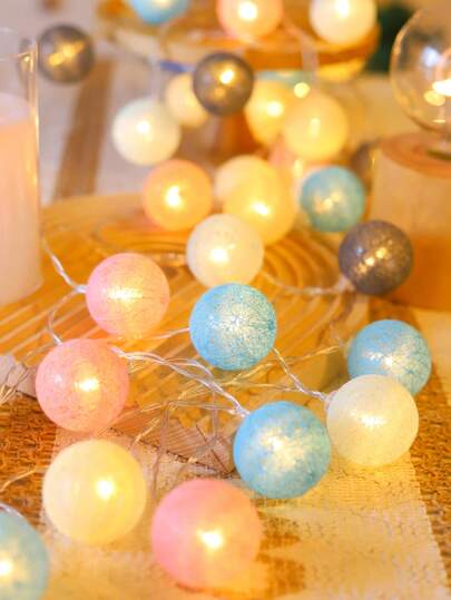 1 قطعة/3 قطع، 1.5م/3 أمتار، 10/20 مصباح LED ملون، أضواء زخرفية مناسبة للاستخدام الداخلي/الخارجي، غرفة النوم، الزفاف، ديكور الحفلات