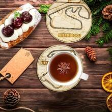 6pcs Racing Car Wooden Coaster Set - Home Decor - Unique Gift - Handcraft And DIY - Motorcycle Racing - Ideal For F1 Drivers And Car Enthusiasts, Suitable For Home And Christmas Birthday Party Decoration Gifts. Multiple Colors Available - Multicolor - View 10