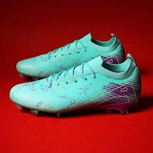 New Recommended Football/Soccer Shoes For School, Students, Matches, Training - Low-Top, Long Studs, Wear-Resistant, Non-Slip, Suitable For Teenagers And Adults, Unisex - Moonlight - View 2