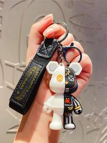 1-2件创意卡通机械熊钥匙扣/优雅包包钥匙圈/汽车挂件，个性ins风1pc可爱卡通尖叫熊钥匙扣，摆件，适合日常使用，半解剖机械小熊情侣背包挂件，桌面摆件，学生小礼物，派对礼物 - 藍色 - 查看 10