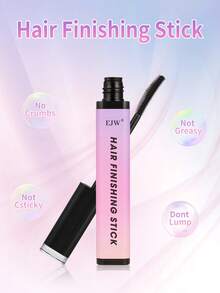 2 Peças Bastão Finalizador de Cabelo para Cabelos Pequenos e Quebrados, Creme/Gel Naturalmente Refrescante para Mulheres, Bastão de Cera de Cabelo, Não Oleoso e Não Pegajoso