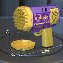 40-Hole Handheld Bubble Machine Automatic Toy Bubble Gun Outdoor Wedding Event Props Birthday Party Favors Outdoor Water Play Christmas Toys Favors No Bubble Liquid No Batteries