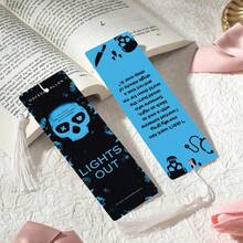 2pcs PET Printed Bookmarks, Exquisite Waterproof, Durable And Practical, Unique Pattern Design, Add Fun To Reading, Perfect Gift For Campus Friends In Back To School Season (Random Color Tassel)
