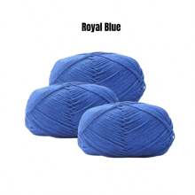 3 Skeins 100% Acrylic Softer Yarn Total 75 Grams 4ply Blended Milk Like Yarn For Hand Knitting DIY Projects