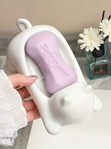 1/2/3 Piezas Plato de jabón de plástico con forma de gato y agujeros de drenaje - Decoración de baño con gato de dibujos animados, bandeja de jabón antideslizante y duradera, adecuada para lavabo/bañera, regalo ideal para amantes de los gatos, accesorios de baño/cocina, regalo perfecto para entusiastas de los gatos