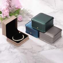 2PCS PU Leather Bracelet Boxes, Classic Leather Bangle Box Jewelry Gifts Boxes Storage Case Organizer Holder For Wedding Ceremony Proposal Engagement