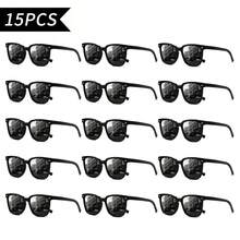 15PCS/Set Multi-Style Sunglasses  Men And Women Classic Square Frame, Aviator Frame, Sports Sunglasses ,With Colorful Lenses UV400 Protection Whether It Is Fishing, Cycling, Windproof, Sports, Driving Or Daily Outings, This Set Of Sunglasses Can Be Accurately Adapted,High-Quality Glasses, Whether For Gifts Or Personal Use, Glasses Wholesale You Can't Go Wrong - 彩色 - 查看 12