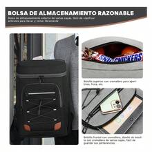 Hielera Portatil Mochila Bolsa Termica Impermeable Picni 30l - Negro1 - Ver 4