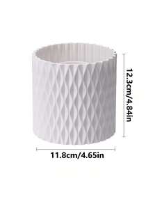 1个可旋转菱形网格化妆刷架，梳妆台收纳架 - 适用于口红、眉笔、眼影刷、散粉刷等，简约桌面文具刷架收纳架 - 彩色 - 查看 3