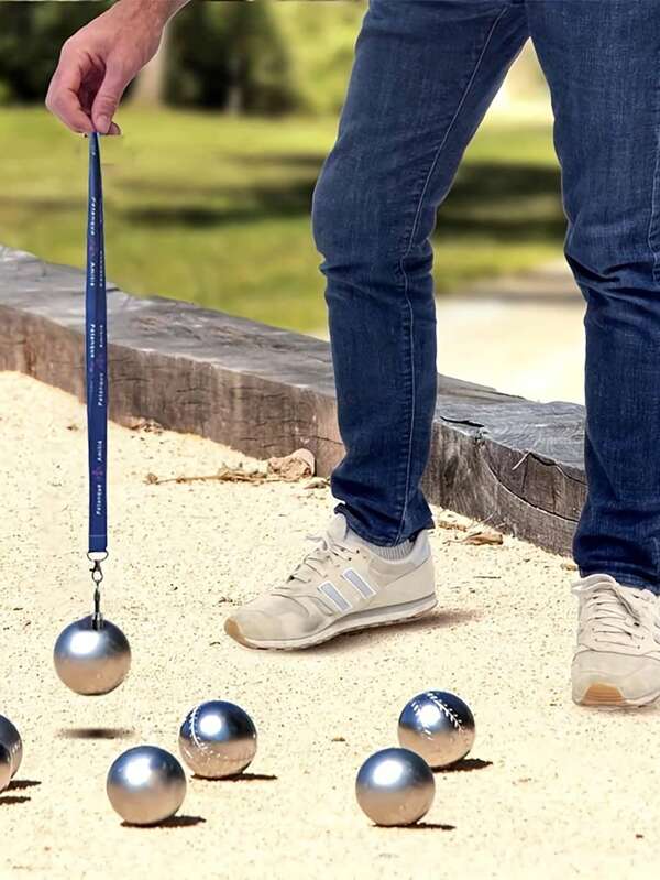 1pc ITECHJOY Magnetic Ball Retriever With Strong Magnet - Quick Pick Up Base Suitable For Bowling, Bocce, Golf Balls - Anti-Lost Lanyard, Ideal Choice For Bowling Alleys, Sports Fields, Practice Sessions - Compatible With Standard Bowling And Bocce Balls, Outdoor Game Accessory, Minimalist Lanyard Design, Durable Keychain Attachment, Quick Retrieval Tool, Essential For Bowling Enthusiasts