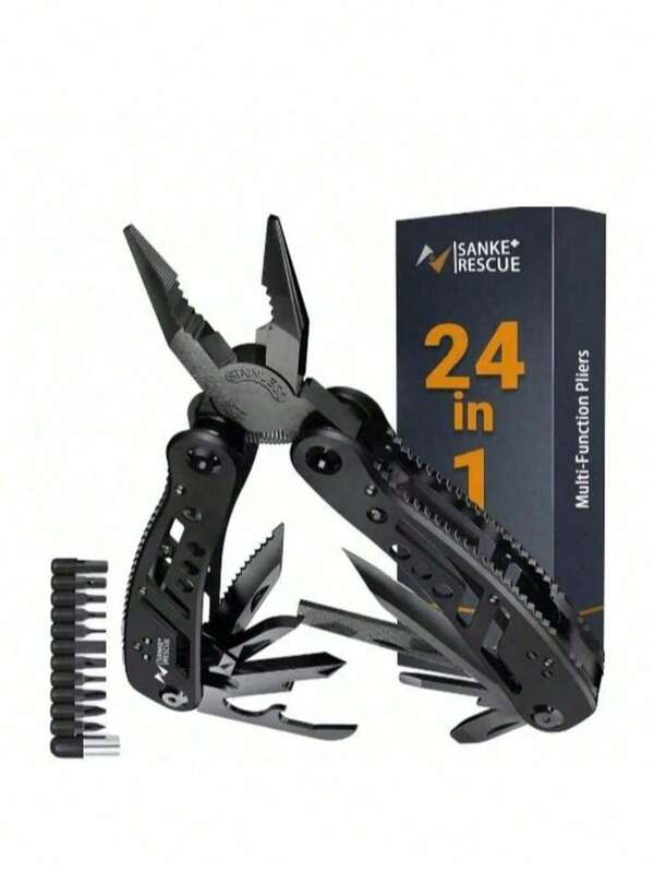 1pc Multitool 24-In-1 Multitools Pliers With ​Professional Multi-Tool For Survival Camping And Hunting Gifts For Men Dad Hus Band 24 In 1 Multifunctional Universal Diagonal Pliers Wire Cutters Durable Anti-Slip Repair Tools For Professional Electrician 24-In -1 Multifunctional Universal Diagonal Pliers Hardware Pliers Professional Electrician Durable Non-Slip Maintenance Tool