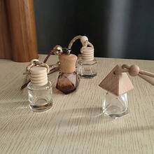10 piezas Ambientador de coche de uso múltiple, botella de ambientador de decoración colgante, botella de vidrio vacía para montar en el coche, ambientador para coche, apto para coches, dormitorios, salas de estar, baños, balcones, armarios y otros lugares, necesidades perfectas para la decoración del hogar - Multicolor - Ver 10