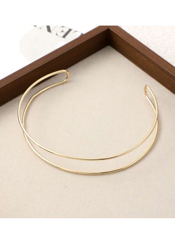 1 Stück modischer Choker Halskette, minimalistisches Design