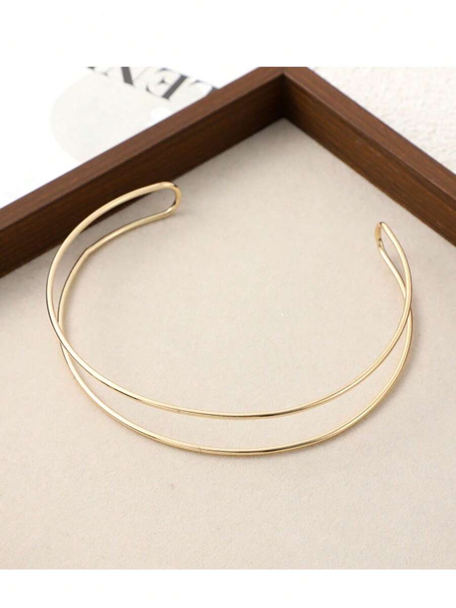 1 Stück modischer Choker Halskette, minimalistisches Design