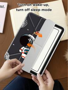 宇航员图案 Y 型折叠平板电脑保护套 适用于三星平板电脑 A9+ 11 英寸/iPad Mini6/7/9.7/10.2/10.5/10.9/12.9/Pro 11 第 10 代 保护套支持多角度调节 六种放置支架方式 内置笔槽 笔槽透明后盖 防摔保护 自动唤醒/睡眠 - 彩色 - 查看 10