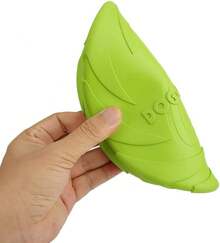 Vivifying Dog Flying Disc, 2 Pack 7 Inch Natural Rubber Floating Flying Saucer For Both Land And Water (Green + Red) - Green + Orange - View 3