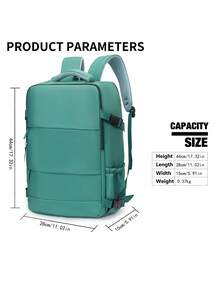 44x28x15cm Carry-On Travel Backpack, Airplane Luggage Bag For Men & Women, 14-Inch Laptop Backpack For School, Outdoor, Travel, Office, Commuting, Sports