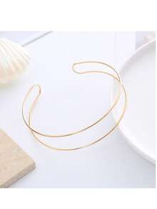 1 Stück modischer Choker Halskette, minimalistisches Design