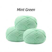 3 Skeins 100% Acrylic Softer Yarn Total 75 Grams 4ply Blended Milk Like Yarn For Hand Knitting DIY Projects
