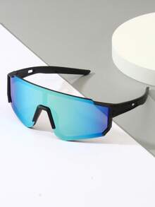 1 件儿童时尚彩色护目镜，男孩女孩骑行运动滑雪登山经典一体式防护眼镜，适合旅行户外活动 - 彩色 - 查看 18