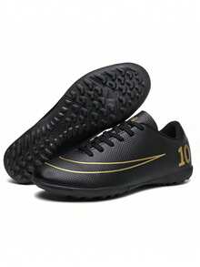 Unisex Youth Sports Soccer Shoes, Campus Student Boys Girls Football Training Shoes, Football Match Specialized Shoes, Studded Non-Slip, Good Foot Feel, Lightweight And Comfortable (Some With Shoe Oil On Uppers And Soles)