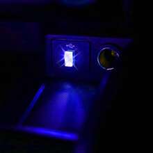 New Daily Supplies 2 Pcs USB LED Car Interior Atmosphere Lamp, Night Light Led Decoration Light Ambient Lighting Kit Interior LED Lights, Portable Vehicle Ambient Lighting Kit For All Car Interior Accessories (Multi)